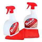 Stock Your Home Bruce Hardwood and Laminate Floor Cleaner (2 Pack) Residue Free Floor Cleaner for Mopping, Two 32 oz Spray Bottles Microfiber Cleaning