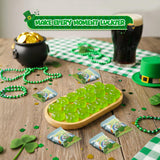 4E's Novelty 30 Packs St. Patricks Day Lucky Farts Shamrock Gummies - 30 Individually Wrapped Bags (5 Pieces Each) Green Gummy Funny St Patricks Day