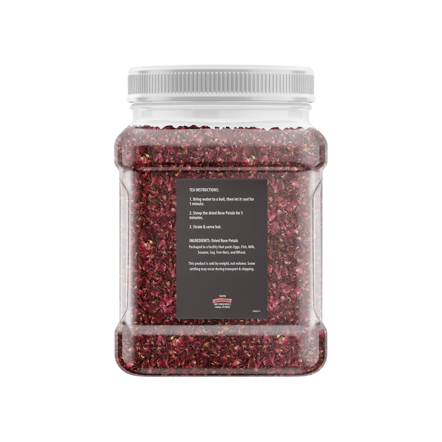 Birch & Meadow 4 Cups of Rose Petals, Edible, Teas, Soaps