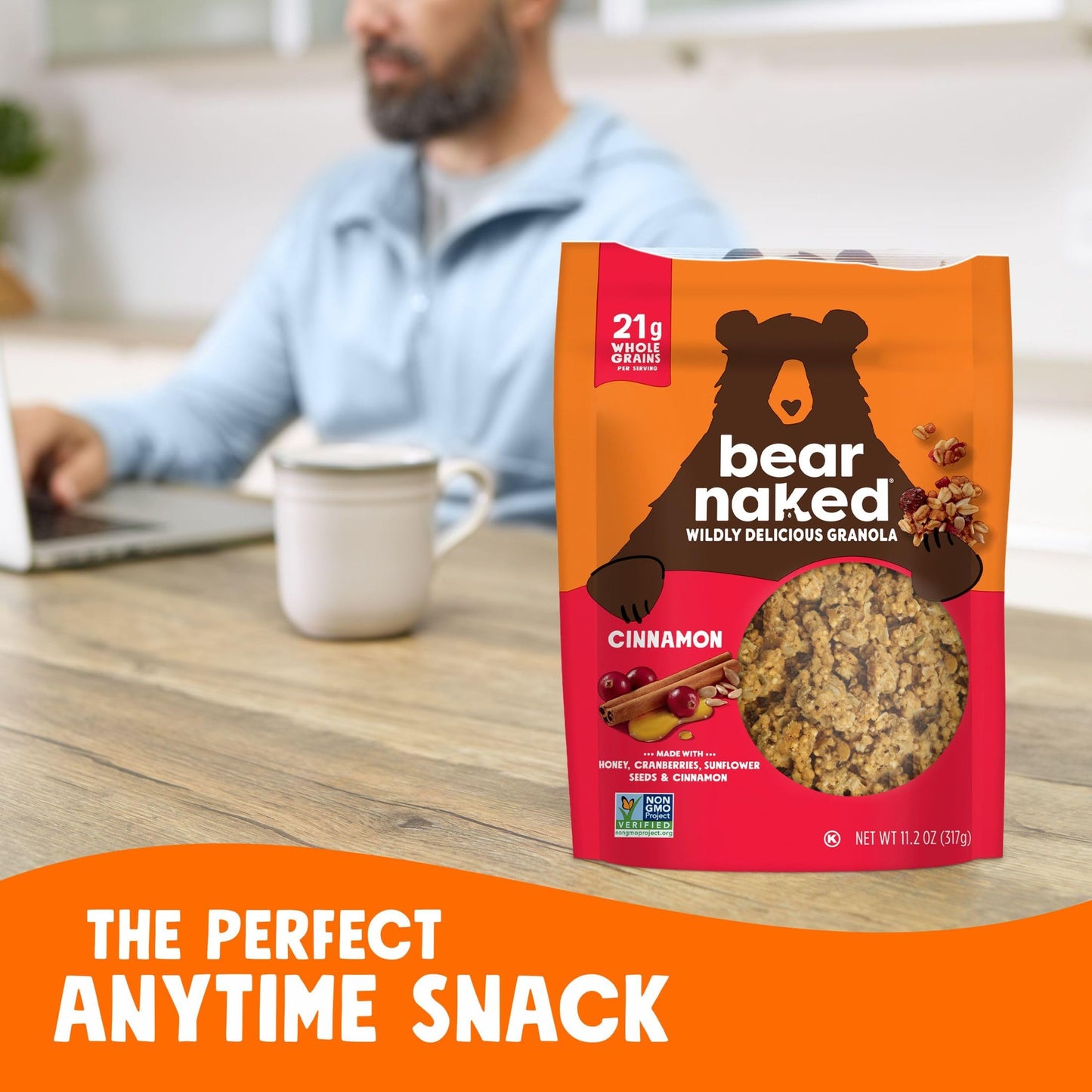 Bear Naked Original Cinnamon Granola 11.2 oz (Pack of 6)