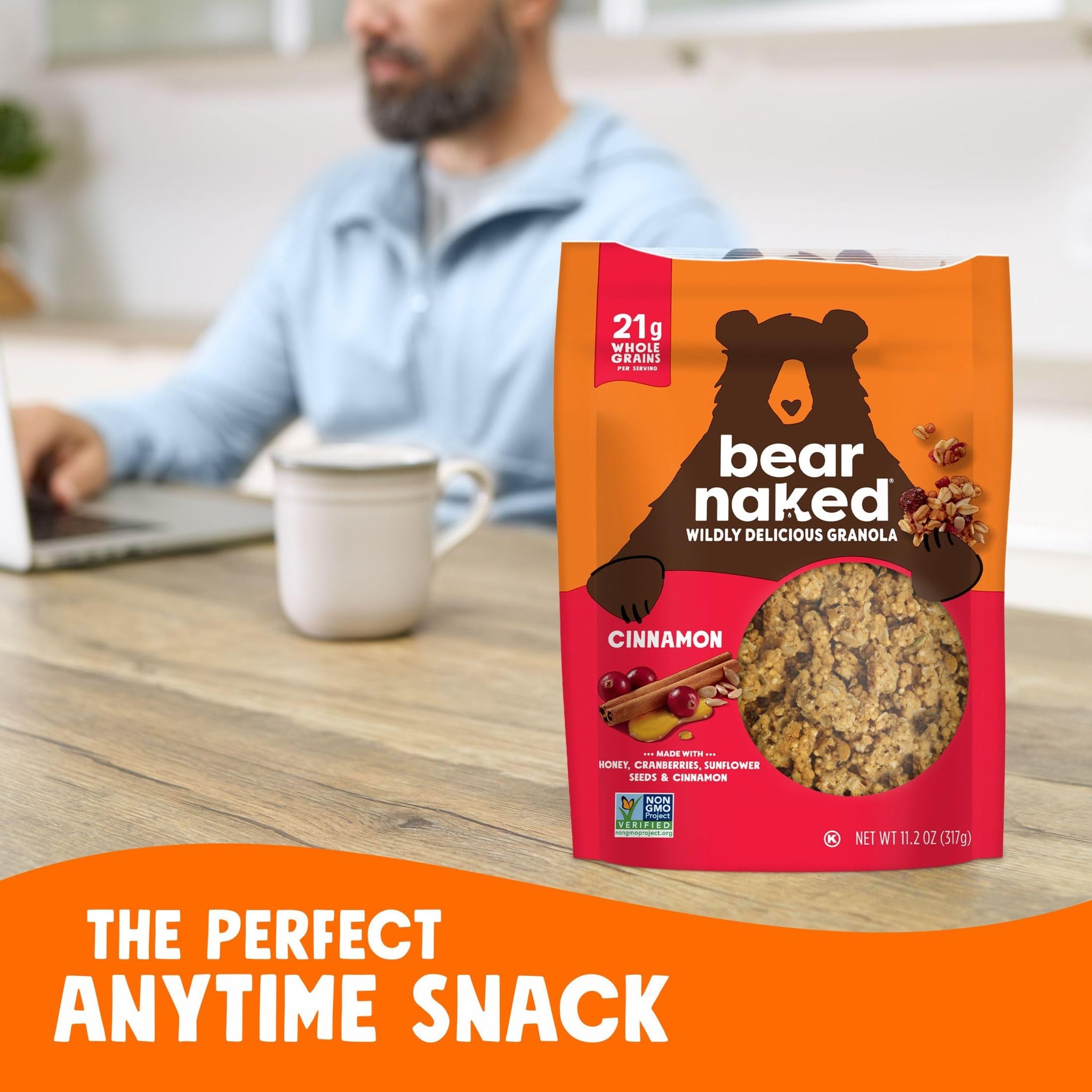 Bear Naked Original Cinnamon Granola 11.2 oz (Pack of 6)