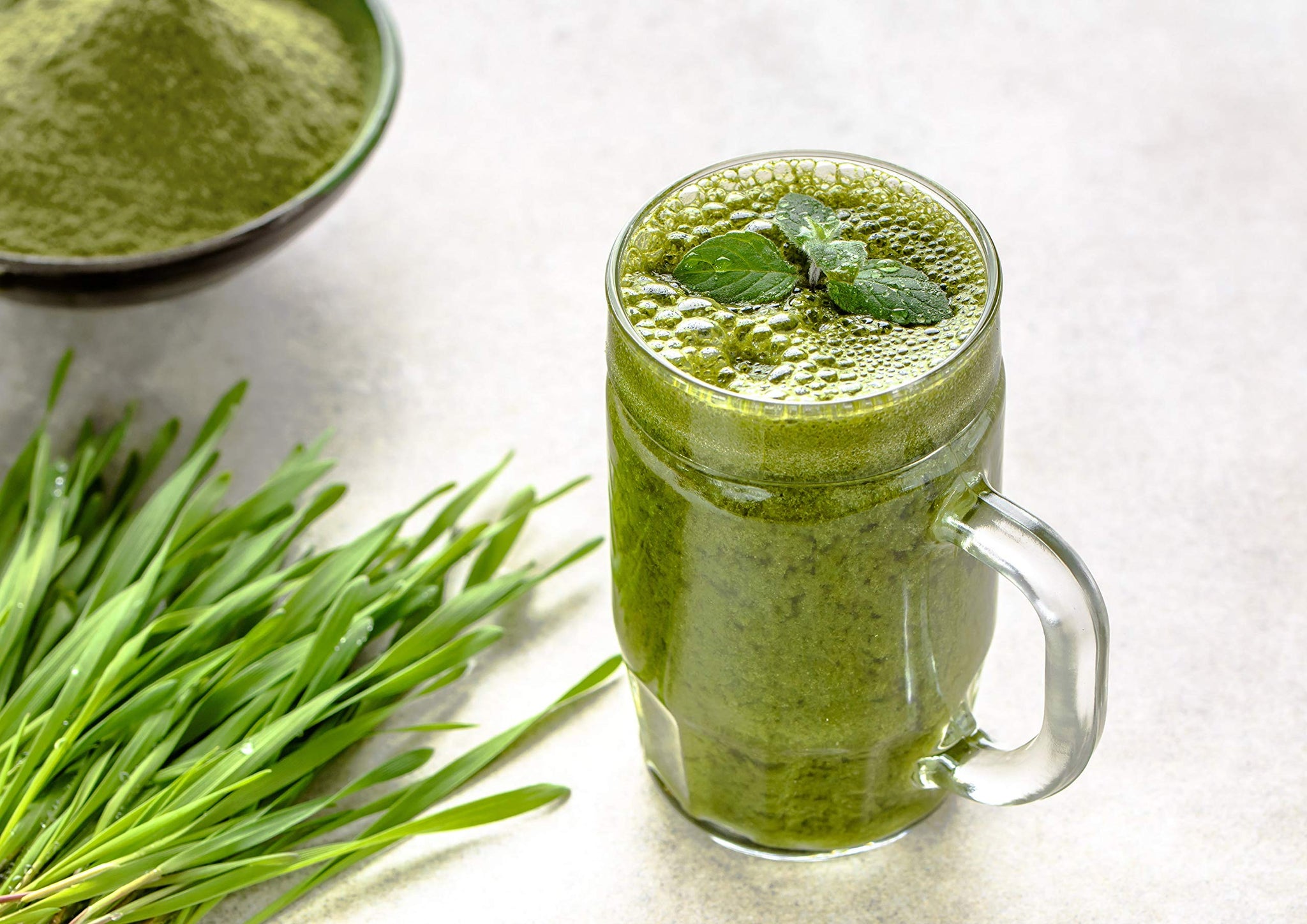 Organic Barley Grass Powder, 12 Ounces - Non-GMO, Finely Ground Whole Dried Young Leaves, Pure, Kosher, Vegan, Bulk. Good Source of Fiber, Protein
