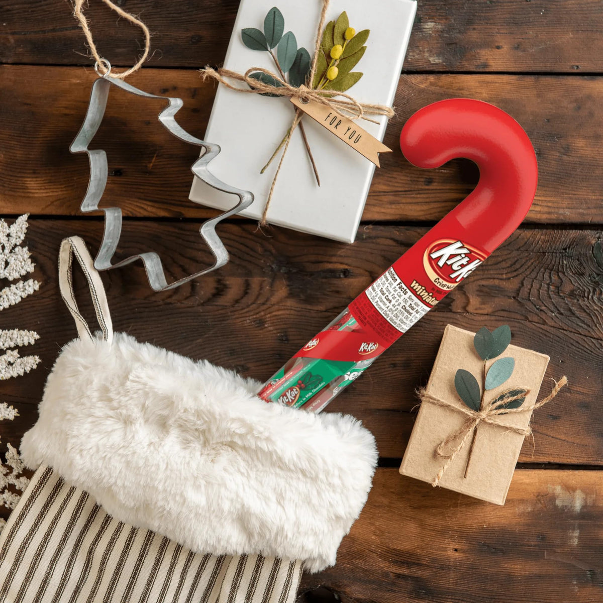 Chocolate Wafer Filled Candy Cane Tubes - Pack of 3 - Smiling Sweets - Great for Stocking Stuffers and Sharing with Friends and Family this Holiday