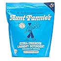 Aunt Fannie's Extra Strength Powder Laundry Detergent, Stain Fighting, Plant Based, Natural Ingredients, 70 Loads Per Bag, Fragrance Free, 44 Oz