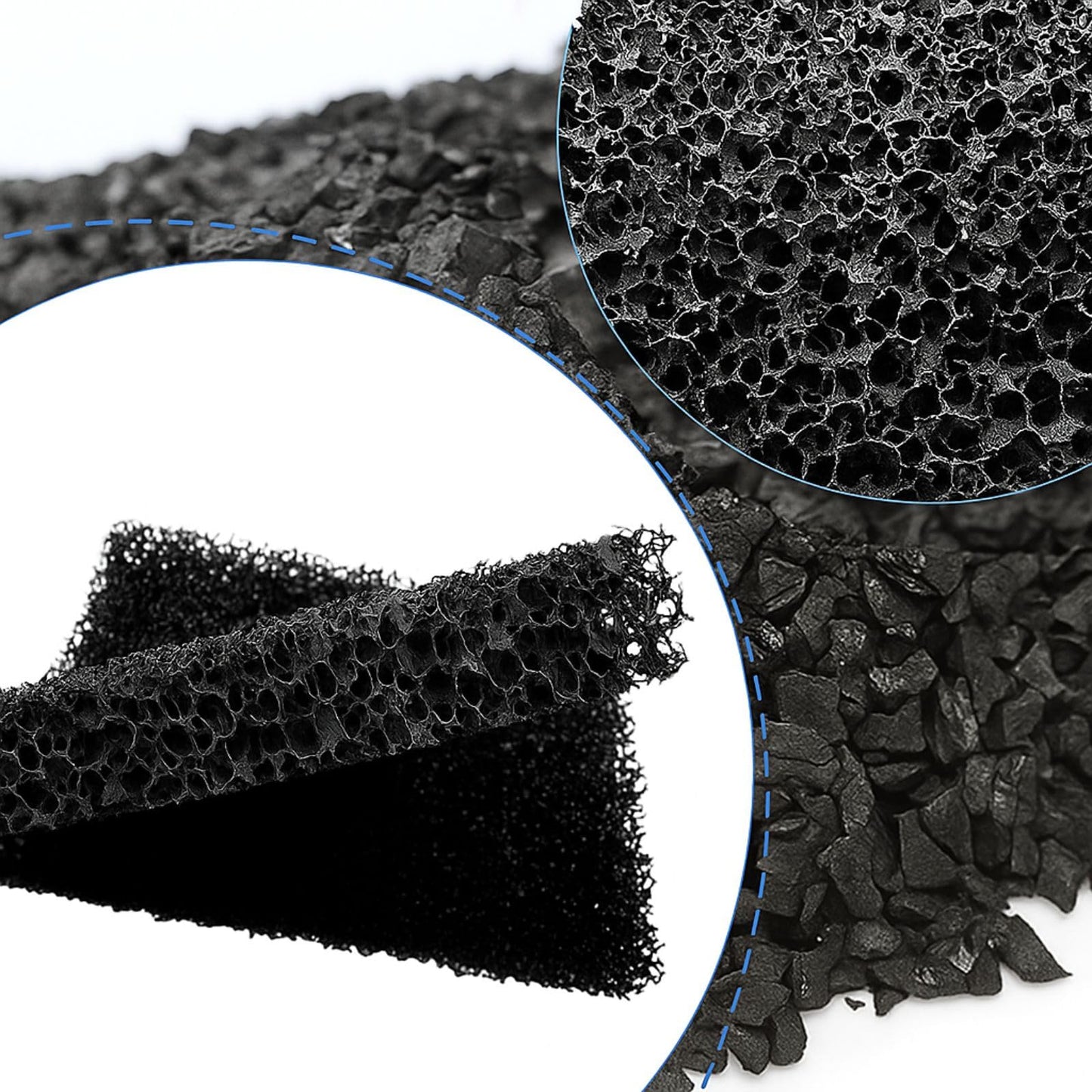 Nispira Activated Charcoal Odor Filter Refills Deodorizers Compatible with Simplehuman Filter Case Trash Cans, 6 Packs