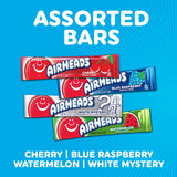 Airheads Full-Size Candy Bars, Taffy Candy Bulk Variety Pack, Individually Wrapped, Six Assorted Fruit Flavors Artificially Flavored, 60 Count Box