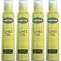 Mantova Ghee Oil, 100% Pure Cooking Oil Spray, Omega-3, perfect for Keto snacks, baking, grilling, or cooking, our oil dispenser bottle lets you spray, drip, or stream with no waste, 5 oz (Pack of 4)