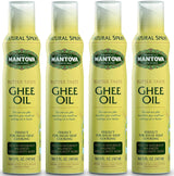 Mantova Ghee Oil, 100% Pure Cooking Oil Spray, Omega-3, perfect for Keto snacks, baking, grilling, or cooking, our oil dispenser bottle lets you spray, drip, or stream with no waste, 5 oz (Pack of 4)