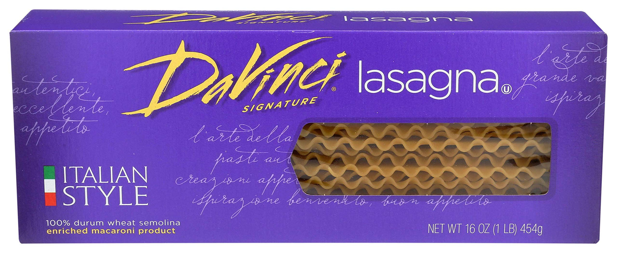 DaVinci Lasagna, 16-Ounces (Pack of 12)
