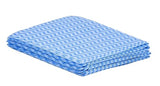 Superio Handy Wipes for Kitchen - Blue Reusable Multi-Purpose Heavy-Duty Cleaning Cloth for House, Bathroom, and Office. Disposable Dish Towel (5)