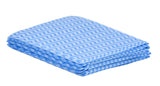 Superio Handy Wipes for Kitchen - Blue Reusable Multi-Purpose Heavy-Duty Cleaning Cloth for House, Bathroom, and Office. Disposable Dish Towel (5)