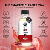 Dolce Flav Cherry Extract - 1 Gallon Oil-Soluble Kosher, Sugar-Free, Concentrated Fruity Flavor for Candy, Chocolates & Desserts