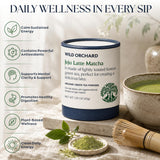 Wild Orchard Matcha Green for Lattes from Jeju Island - Premium Tea - 100% Regenerative Organic Certified - Premium Grade Matcha Green Tea Powder