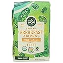 Whole Foods Market, Organic Breakfast Blend Whole Bean Coffee, Light Roast, Milk Chocolate, Caramel & Citrus, 12 Ounce