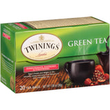 Twinings of London Green Tea Bags, Pomegranate, Raspberry and Strawberry, 20 Count