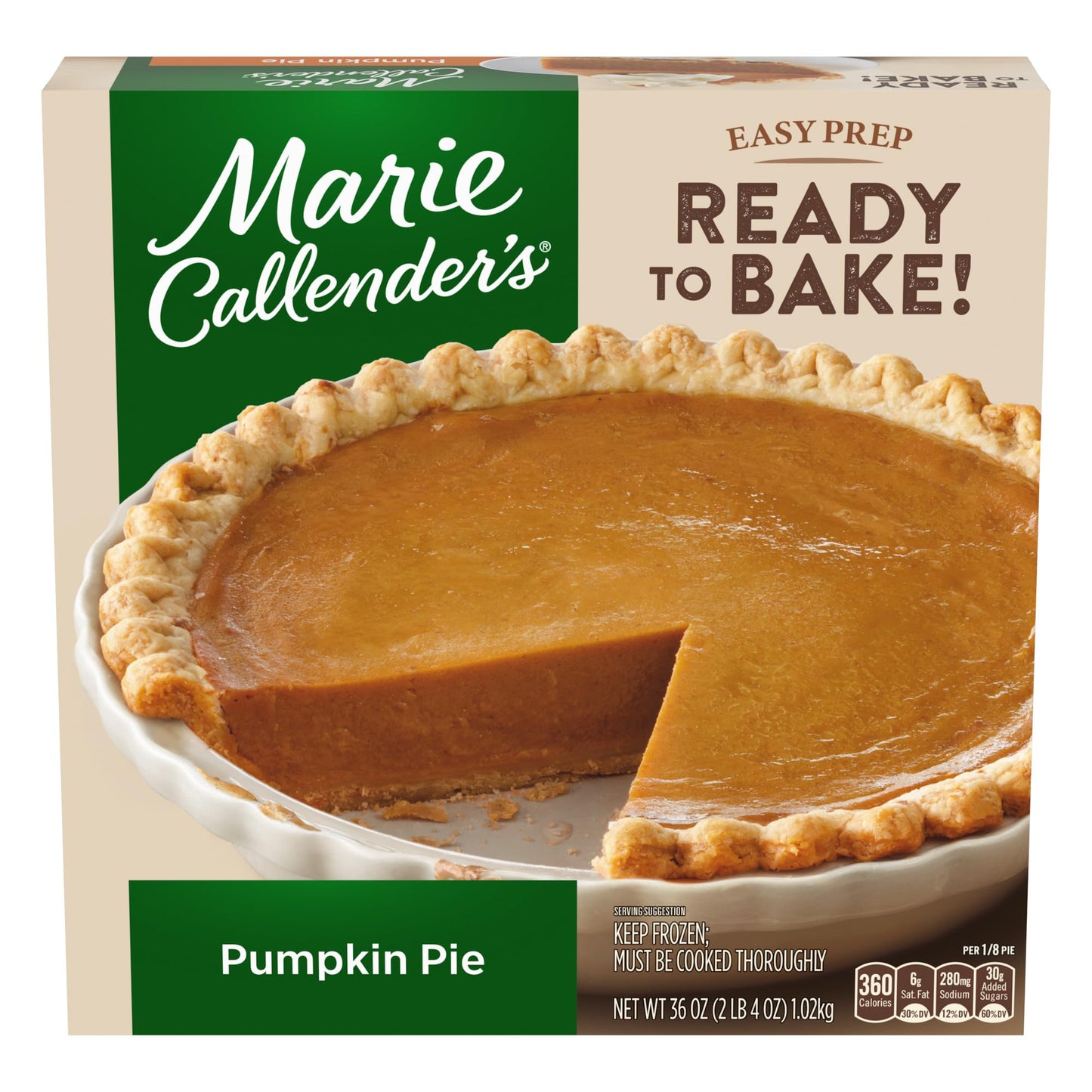 Marie Callenders Marie Callender's Frozen Pie Dessert, Pumpkin, 36 OZ