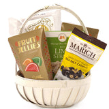 Gift Basket Village - The Ultimate Florida Beach Themed Gift Basket: Gourmet Nuts, Candies, Sweet Straws, & Chocolate Nuts, Perfect for Any Occasion