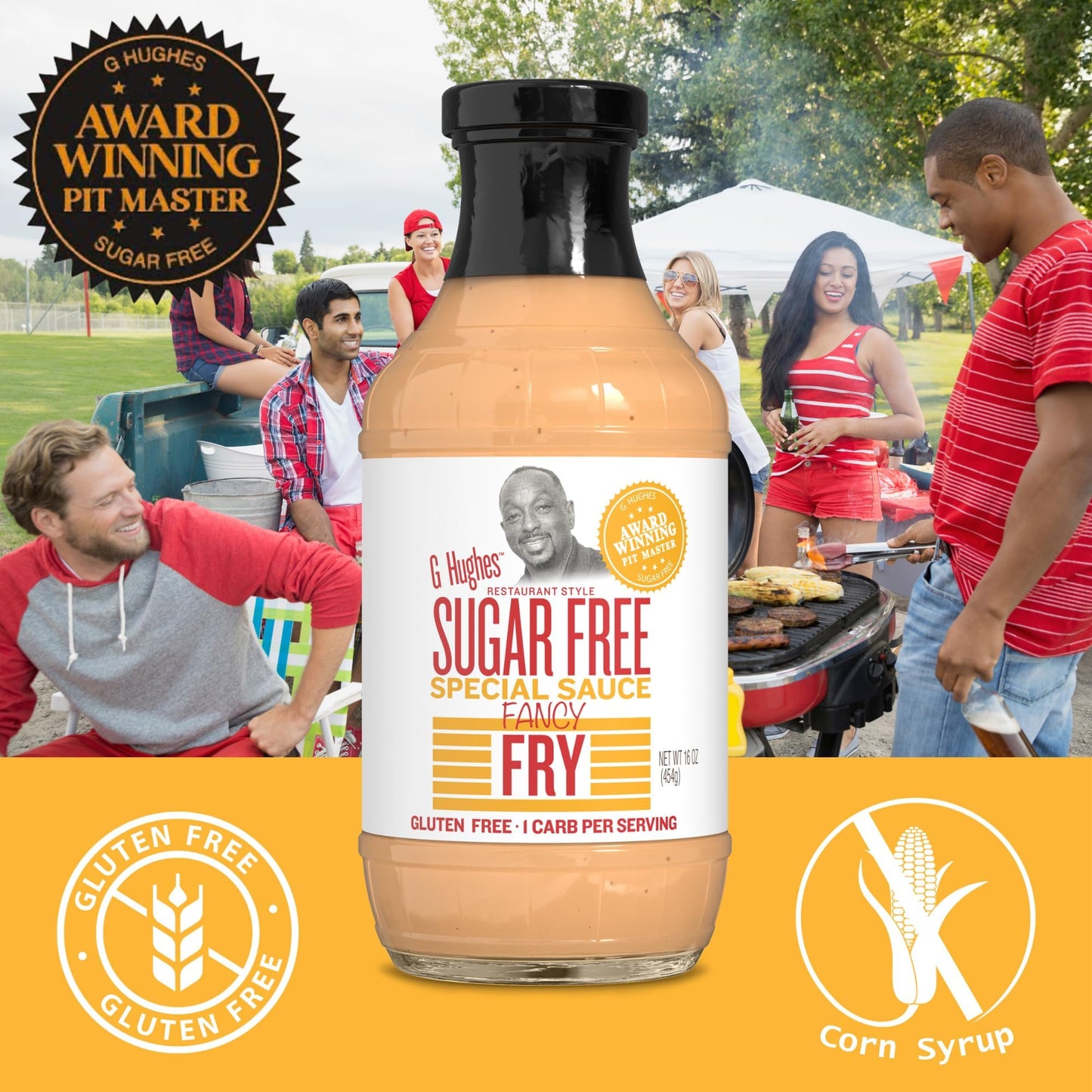 G Hughes Sugar Free, Fancy Fry Special Sauce - 16 Oz (1-Pack)