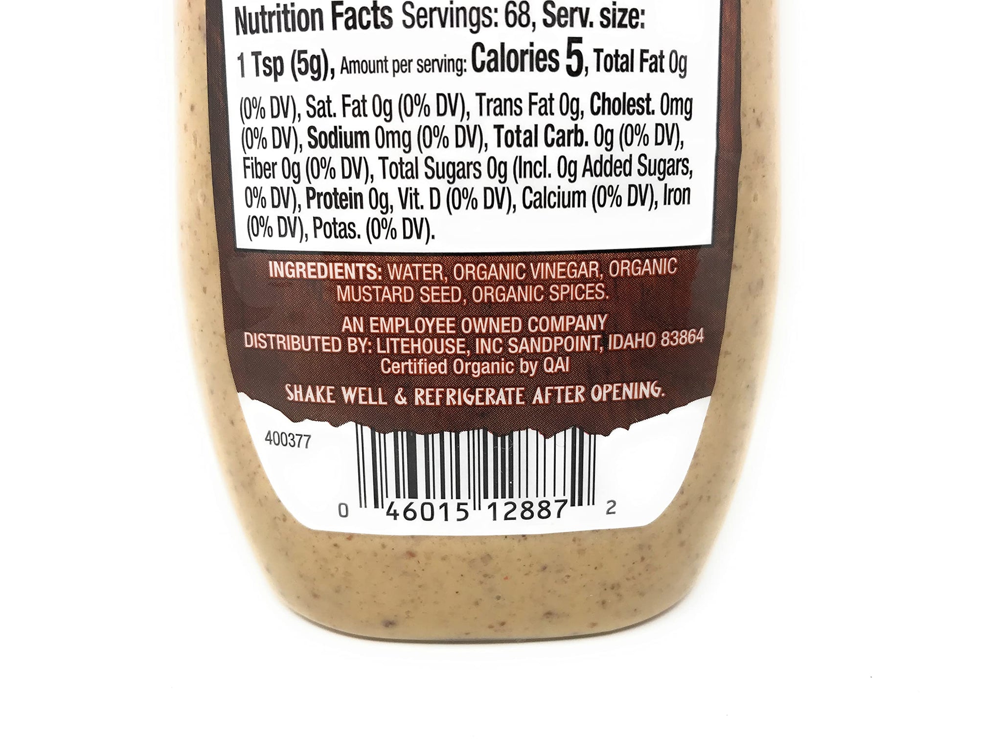 Organicville Organic Salt Free Mustard, 12 OZ