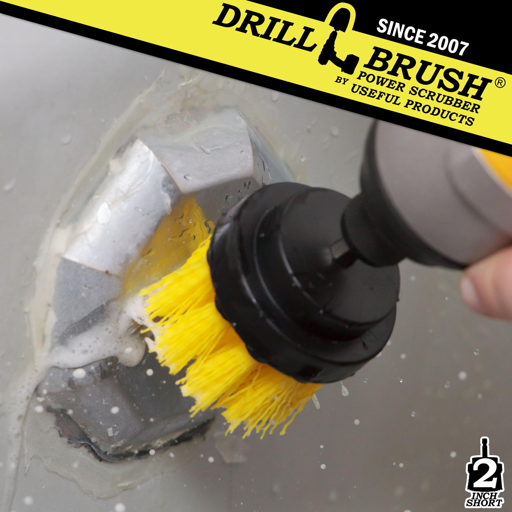 Household Power Scrubber Cordless Drill Battery Operated Bathroom and Tile Scrub Brush