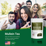 Herbal Hermit Mullein Leaf Tea (3 oz/85 grams) Herb for Respiratory Support, Mucous Membranes, Lung Cleanse Dried Leaves Blend, Cut and Sifted Made in