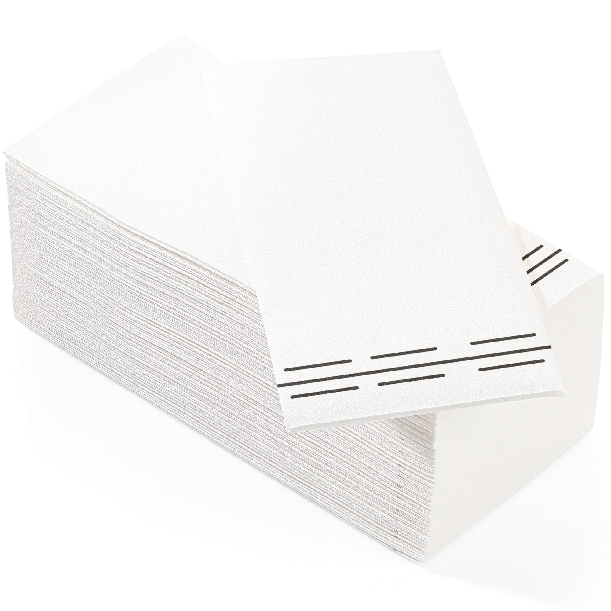 100 Pack Linen Feel Guest Paper Hand Towels | Disposable Super Absorbent Airlaid Paper Towels For Bathroom, Party, Weddings, Or Events | 12 x 17