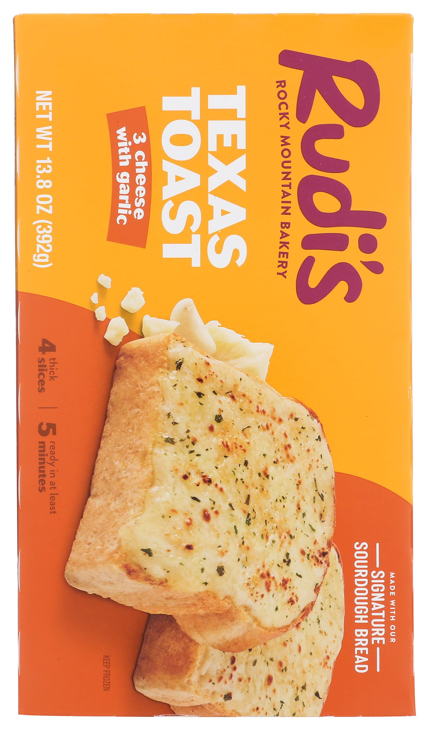 Rudis Bakery 3 Cheese with Garlic Texas Toast, 13.8 OZ