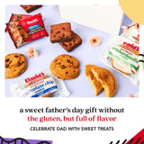 David’s Cookies Father's Day Gluten-Free Cookies and Brownies Gift Tin - Chocolate Chip Cookies and Brownies in Celebrate Dads Sweet Sampler - Gourmet