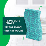 Scotch-Brite Odor Resist Heavy Duty Scrub Sponge, Dishwasher-Safe Kitchen sponges for Serious Scrubbing, Multipurpose Dish Sponge for Stuck-On Messes
