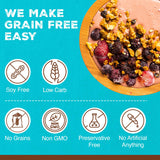 Paleonola Original Grain Free Granola, 10 Oz Resealable Bag (Pack of 2) - Grainless Protein Paleo Granola Blended with Dried Coconut and Cranberries