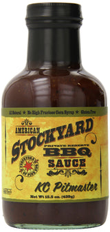 American Stockyard - Organic Original Pitmaster BBQ Sauce - Made in USA - 15.5oz Bottle - Family Friendly - Handcrafted in Small Batches with All
