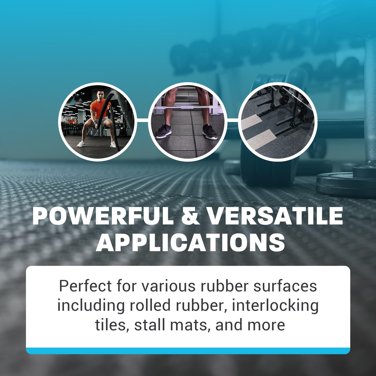 Zogics Rubber Flooring Cleaner and Degreaser - Cleaner Concentrate and Heavy Duty Degreaser for Rubber Floors and Mats, Biodegradable and Non Toxic