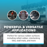 Zogics Rubber Flooring Cleaner and Degreaser - Cleaner Concentrate and Heavy Duty Degreaser for Rubber Floors and Mats, Biodegradable and Non Toxic