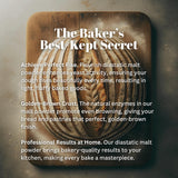 Flourish Millworks Diastatic Malt Powder - 8oz - Premium Baking Enhancer & Dough Improver - The Baker's Best-Kept Secret for Perfect Rise and Browning