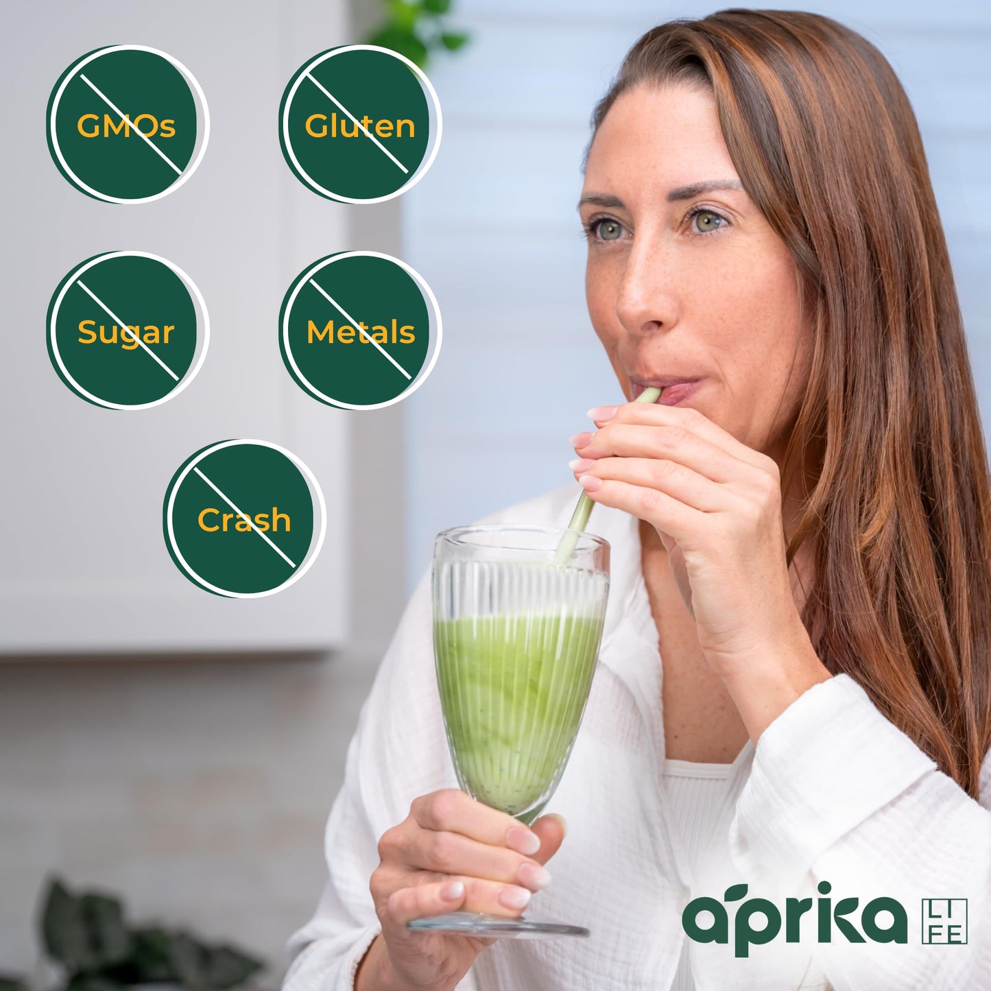 AprikaLife Matcha Powder from Japan, USDA and JAS Organic Matcha Green Tea Powder, No Sugar Added, Perfect for Matcha Latte, Japanese Green Tea