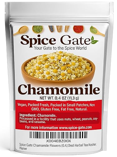 Spice Gate Chamomile Flowers (0.4 oz) Egyptian Loose Dried Herbal Tea
