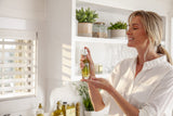 Fruits & Passion Cucina Fragrant Kitchen Mist - Sea Salt & Amalfi Lemon, Home & Kitchen Air Freshener Spray in Decorative Glass Bottle, Clean Citrus