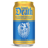 Liquid Death Iced Tea - Blueberry Buzzsaw (Blueberry-Flavored Black Tea), Less Sugar*, Boost of Caffeine, B Vitamins, No Artificial Sweeteners, 12 Fl