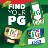 PG Tips Premium Black Tea Bags Non-Pyramid, 40 Count (Pack of 1)