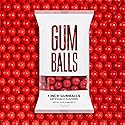 Candy Envy - Red 1 Inch Gumballs - 2lb Bag - Approximately 113 Gumballs Per Bag - North American Made & Kosher Certified