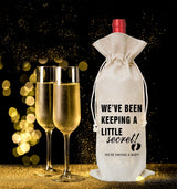 Tesedupoole Pregnancy Announcement Gift Wine Bag?1 Pc?,Gifts for best friends, colleagues, fathers, mothers, uncles, aunts, grandfathers