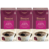 Teeccino Almond Amaretto Herbal Tea - Rich & Roasted Herbal Tea That's Caffeine Free & Prebiotic for Natural Energy, 25 Tea Bags (3 Pack)