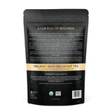 Komar Organics Irish Breakfast Tea - 16Oz USDA Organic Black Loose Leaf Tea - Certified Kosher Ceylon and Assam Black Tea Loose Leaf Rich in