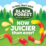 Black Forest Gummy Worms Candy, Made With Real Fruit Juice, Resealable Bag, 22 Ounce