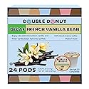 Double Donut Coffee Double Donut Decaf French Vanilla Coffee Pods, Medium Roast Single Serve French Vanilla Bean Decaf Flavored Coffee Pods For Keurig