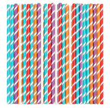 Sweet and Sour Candy Powder Filled Straws - 80 Count of Assorted Orange Cherry Grape Tropical Punch Individually Wrapped, Bulk Kids Candy, Party Favor