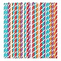Sweet and Sour Candy Powder Filled Straws - 80 Count of Assorted Orange Cherry Grape Tropical Punch Individually Wrapped, Bulk Kids Candy, Party Favor