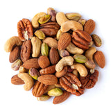 Food to Live Organic Four Nuts Mix, 1 Pound - A Blend of Dry Roasted Pistachios, Almonds, Pecans, Cashews, and Almonds with Himalayan Salt, Trail Mix