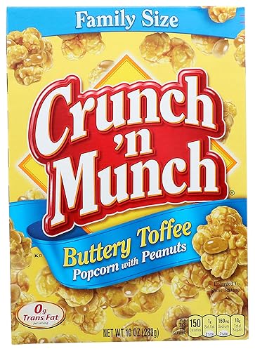 Crunch 'n Munch Family Size Buttery Toffee Popcorn with Peanuts