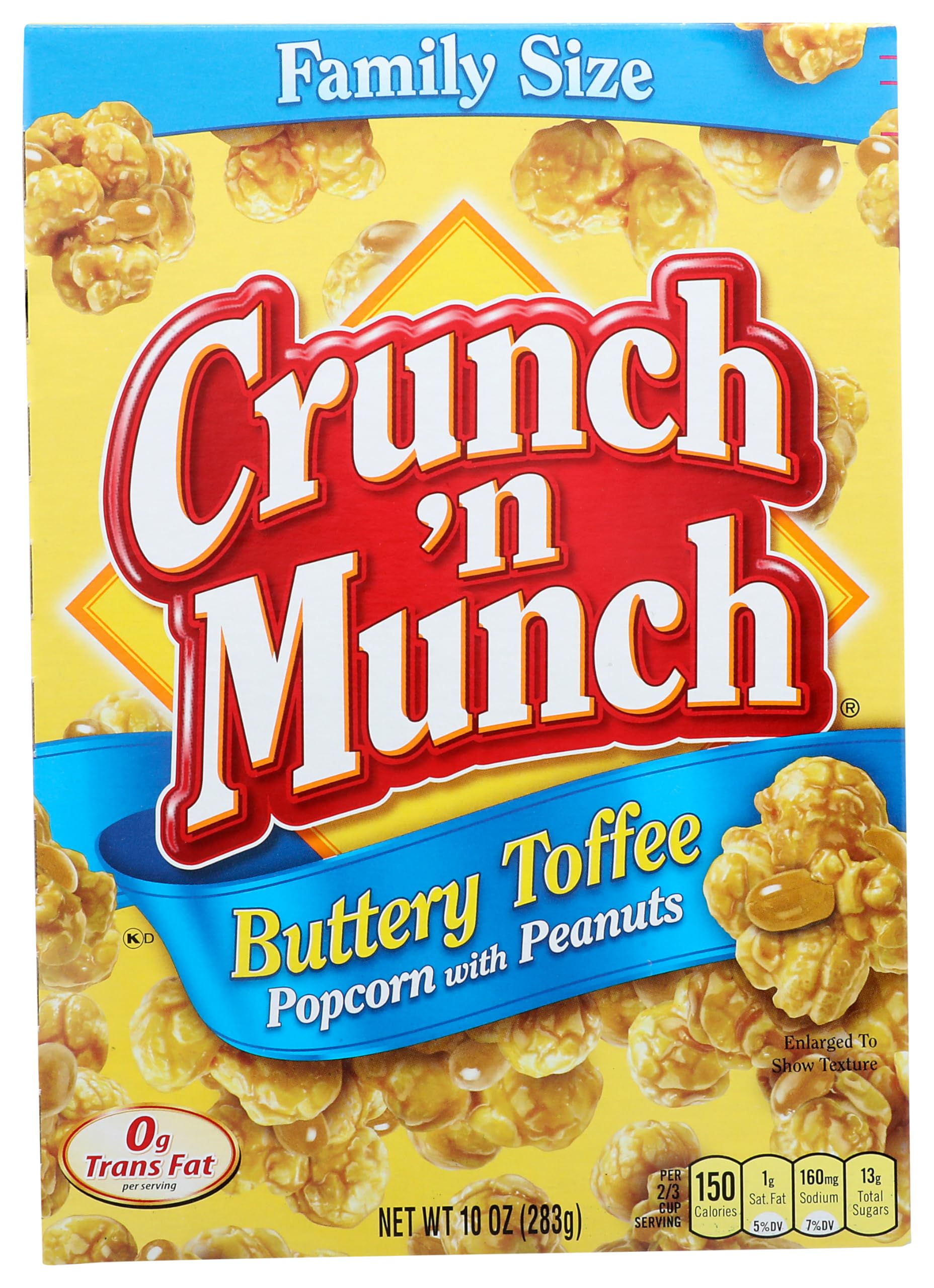 Crunch 'n Munch Family Size Buttery Toffee Popcorn with Peanuts